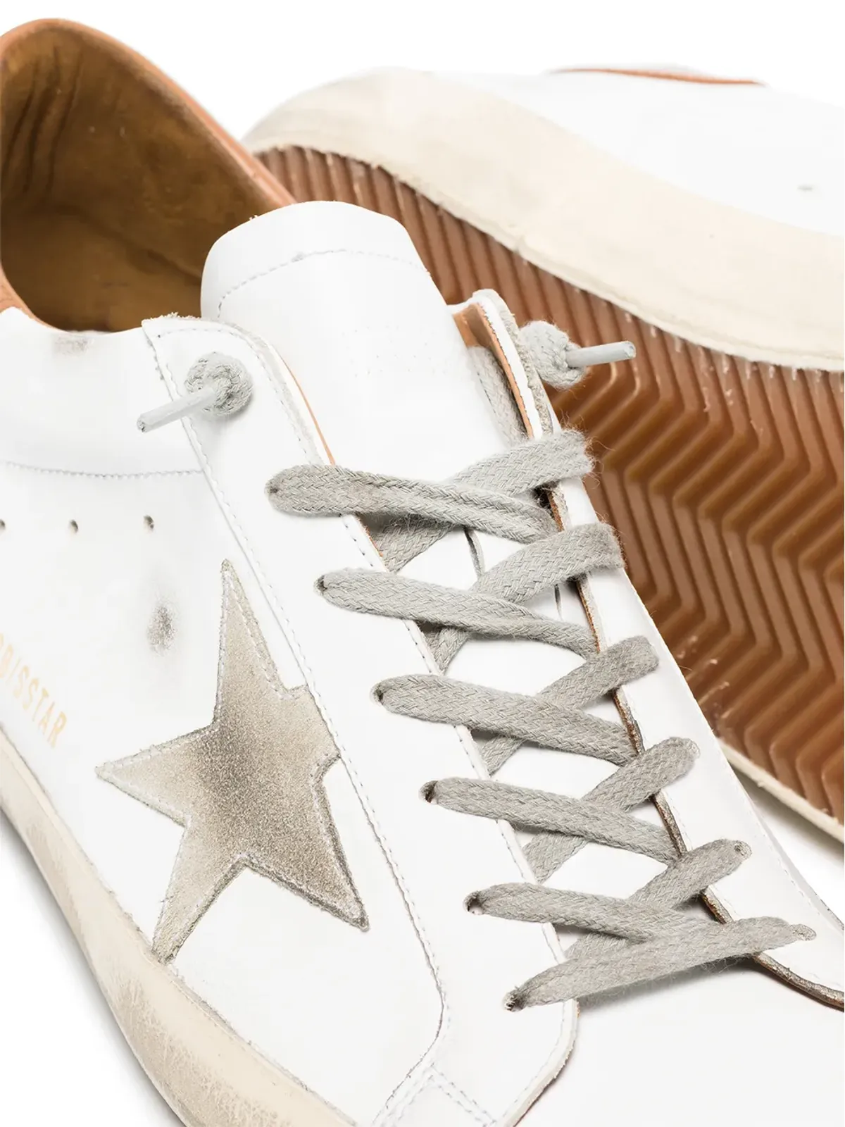 Golden Goose スーパースター ロー・トップ レザー スニーカー - ホワイト - 画像2