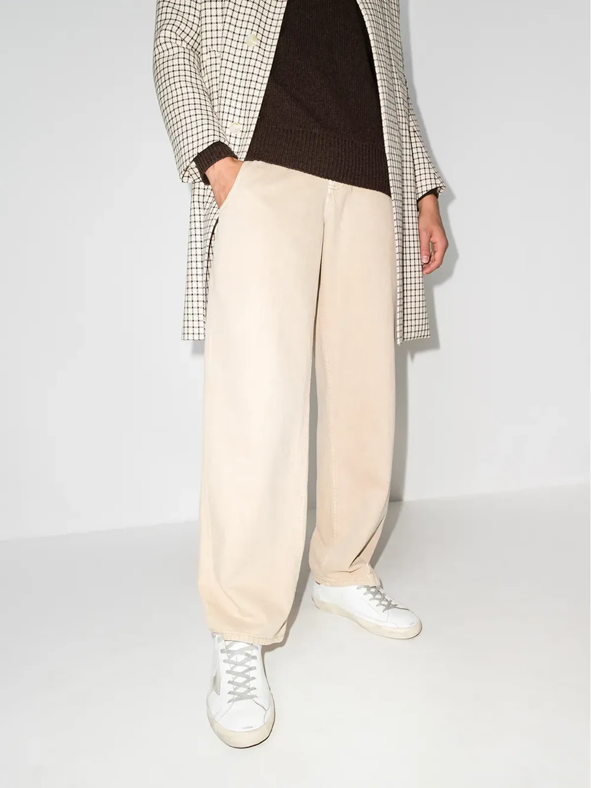 Golden Goose スーパースター ロー・トップ レザー スニーカー - ホワイト - 画像3