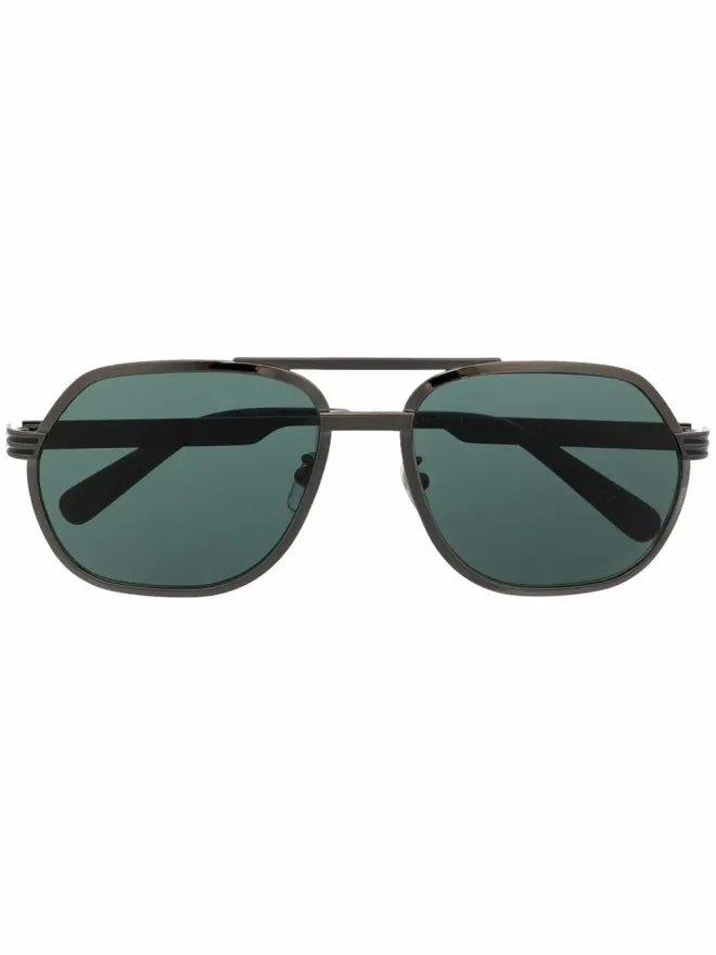 Gucci Eyewear Gucci Eyewear pilot-frame tinted sunglasses - Greyの商品画像