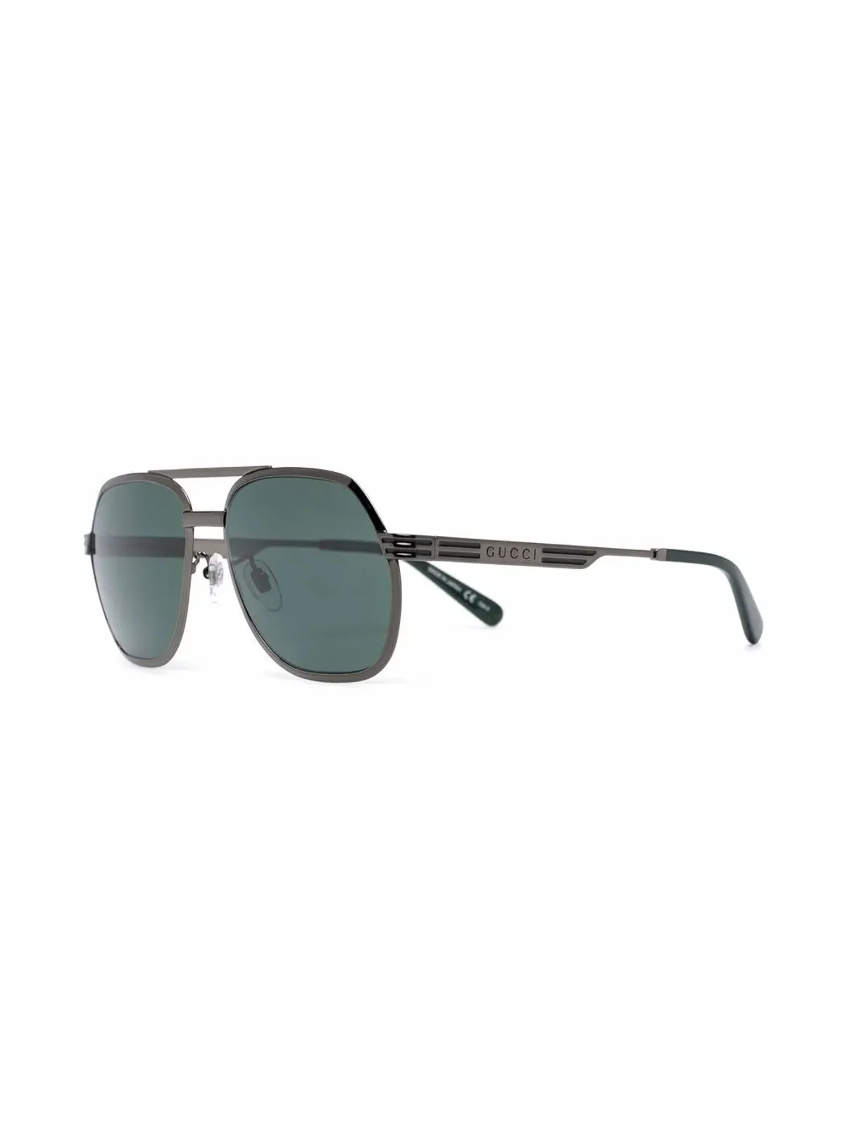 Gucci Eyewear pilot-frame tinted sunglasses - Grey - 画像2
