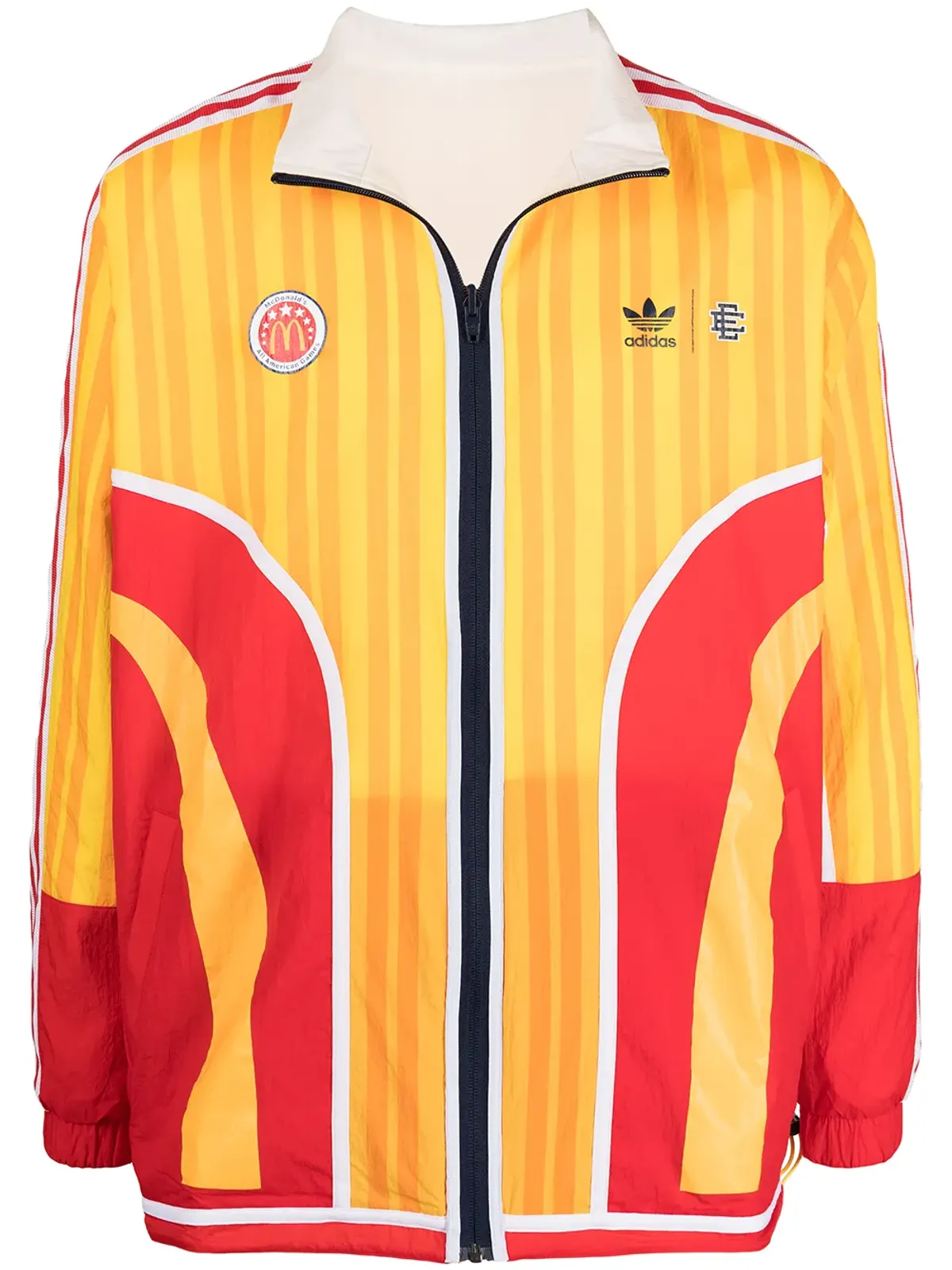 adidas リバーシブル トラックジャケット - イエロー - 画像1
