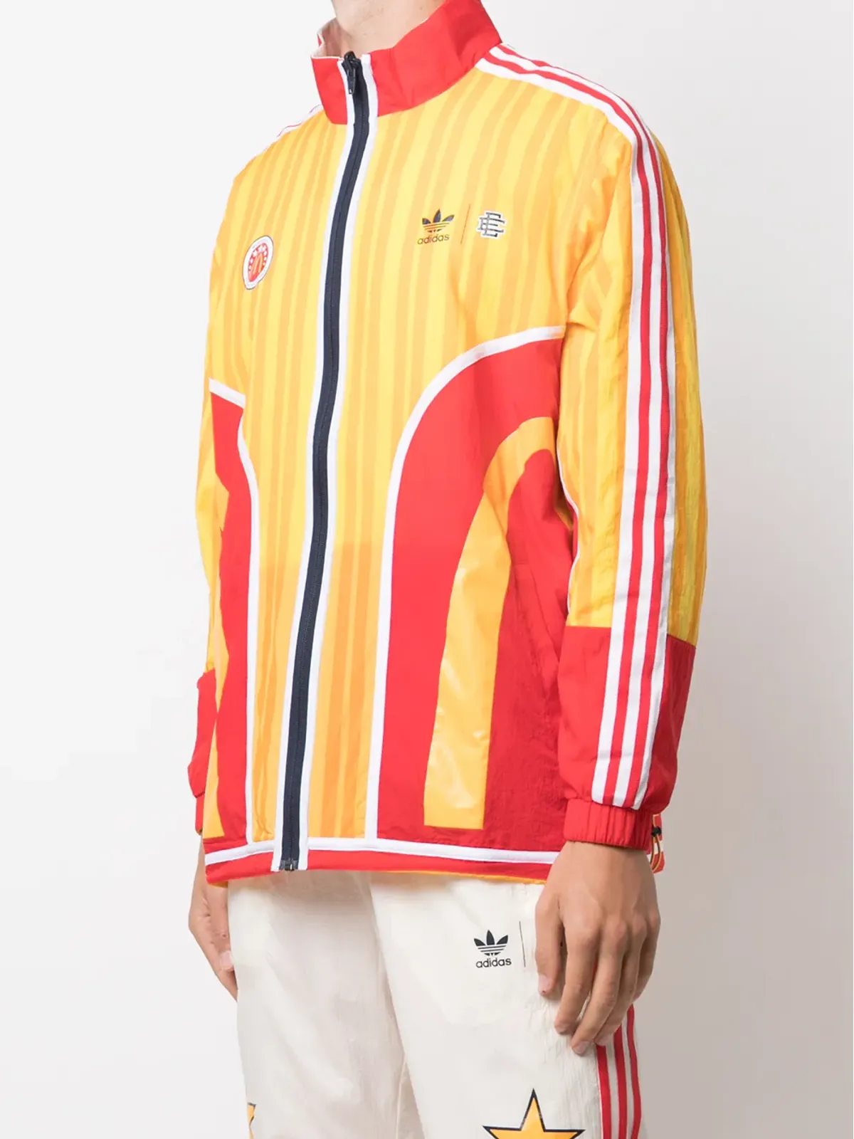adidas リバーシブル トラックジャケット - イエロー - 画像3