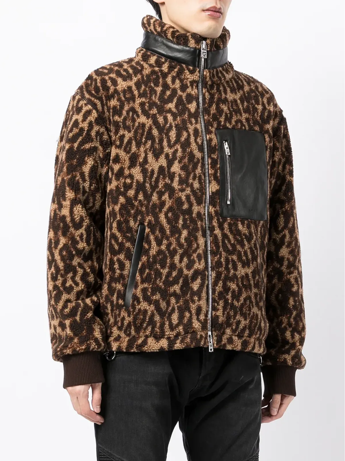 AMIRI レオパード柄ボンバージャケット - 画像3