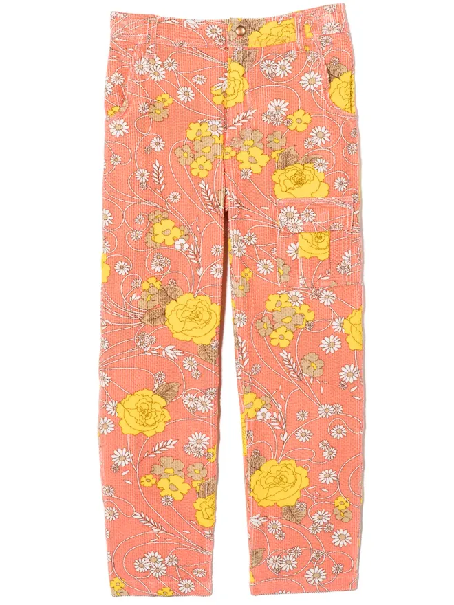 ERL KIDS ERL KIDS 花柄プリントコーデュロイパンツの商品画像