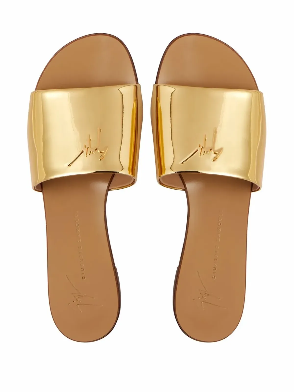 Giuseppe Zanotti シャーリー メタリック サンダル - 画像4