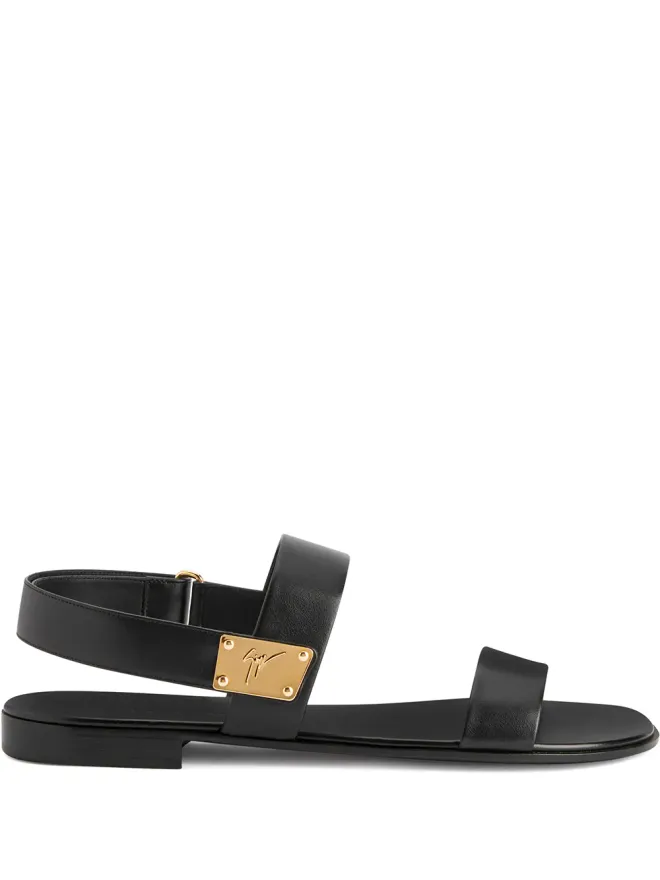 Giuseppe Zanotti Giuseppe Zanotti Shaun ロゴプレートサンダルの商品画像