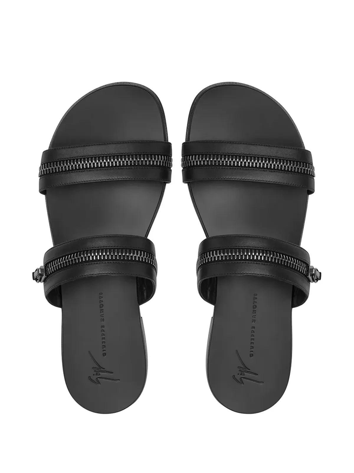 Giuseppe Zanotti Brad ジップディテール サンダル - 画像4