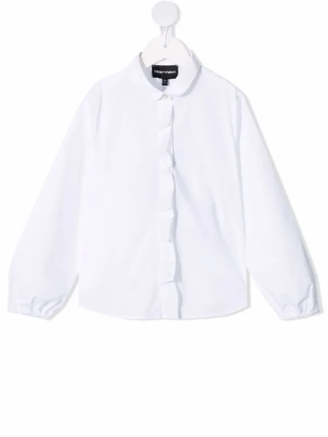 Emporio Armani Kids Emporio Armani Kids 丸襟ボタンシャツの商品画像