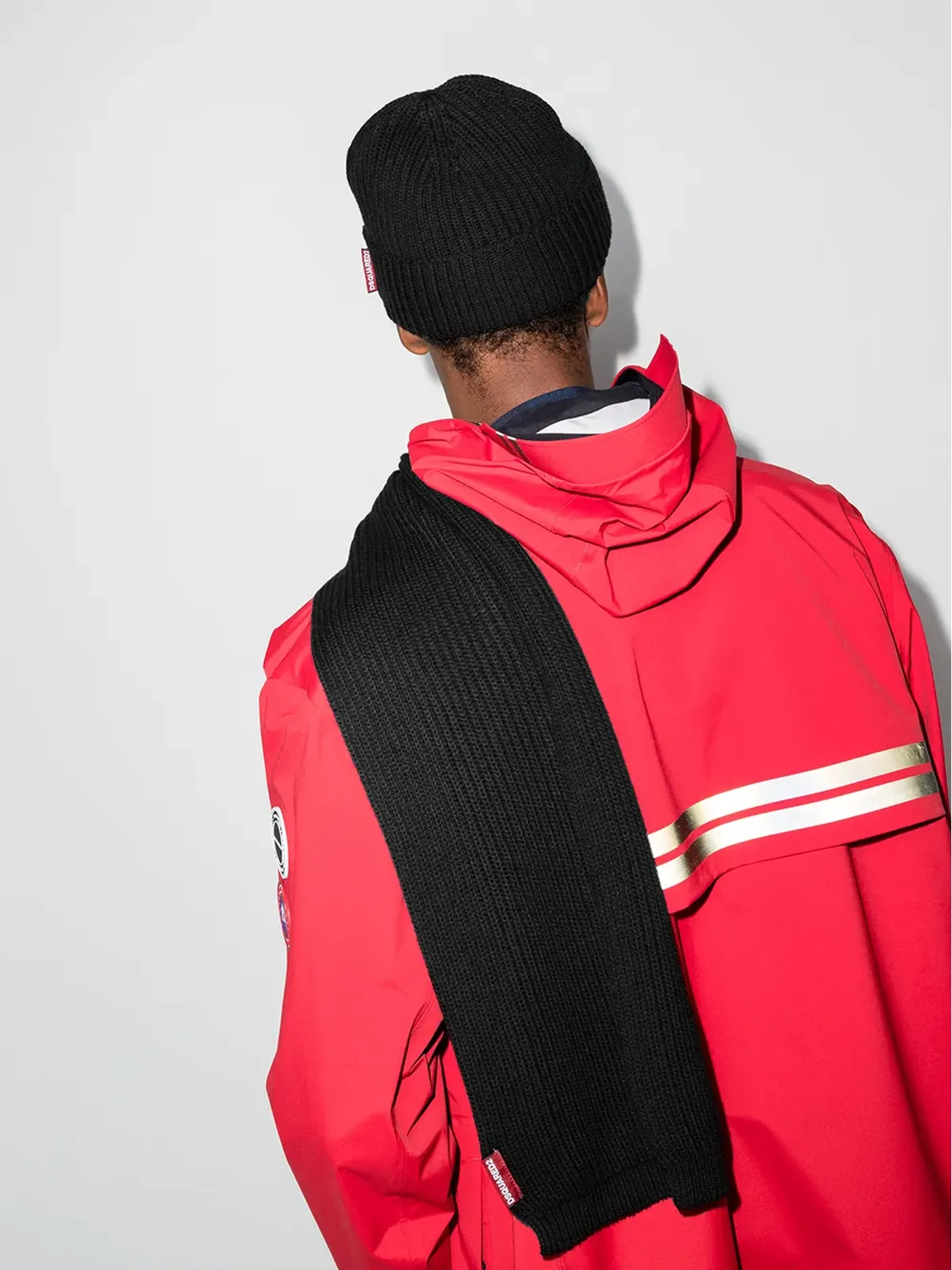 DSQUARED2 ニットビーニー帽子とスカーフセット - 画像2