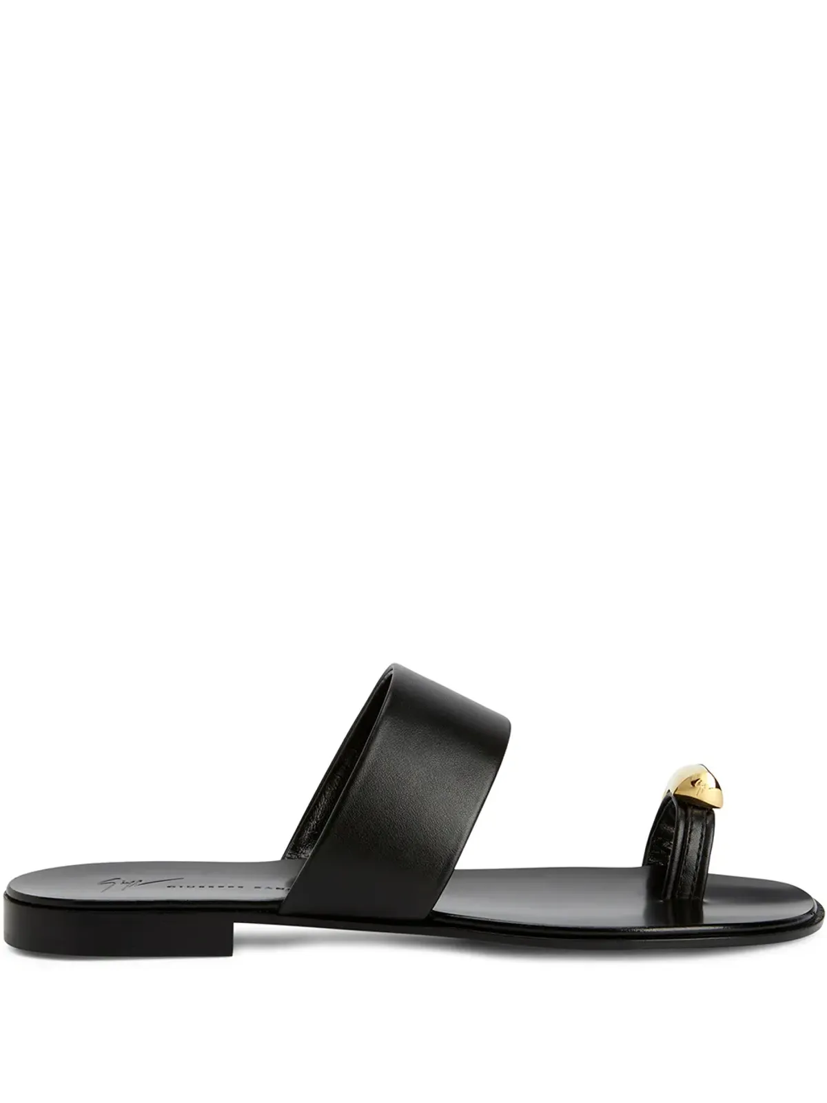 Giuseppe Zanotti ノーバート レザー トゥーループ サンダル - 画像1