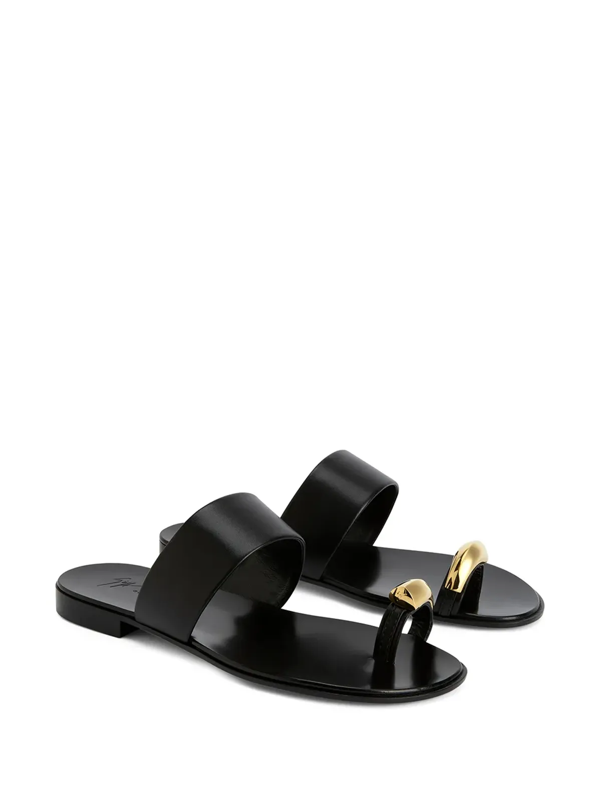 Giuseppe Zanotti ノーバート レザー トゥーループ サンダル - 画像2