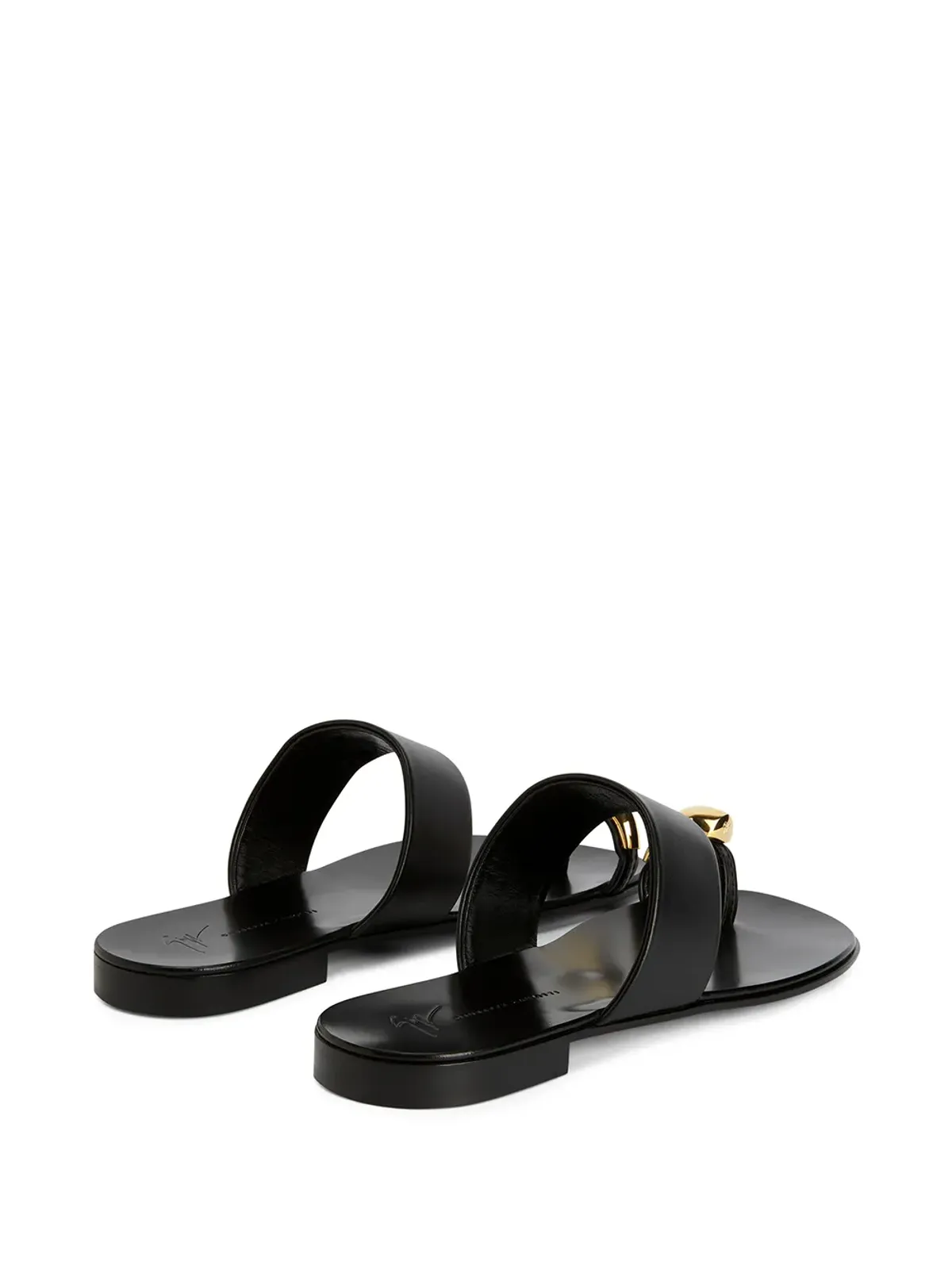 Giuseppe Zanotti ノーバート レザー トゥーループ サンダル - 画像3