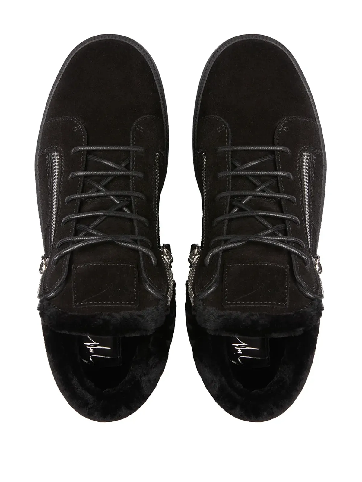 Giuseppe Zanotti クリス スエード プラットフォーム スニーカー - 画像4
