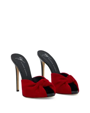Giuseppe Zanotti ブリジット ベルベットサンダル - サムネイル2