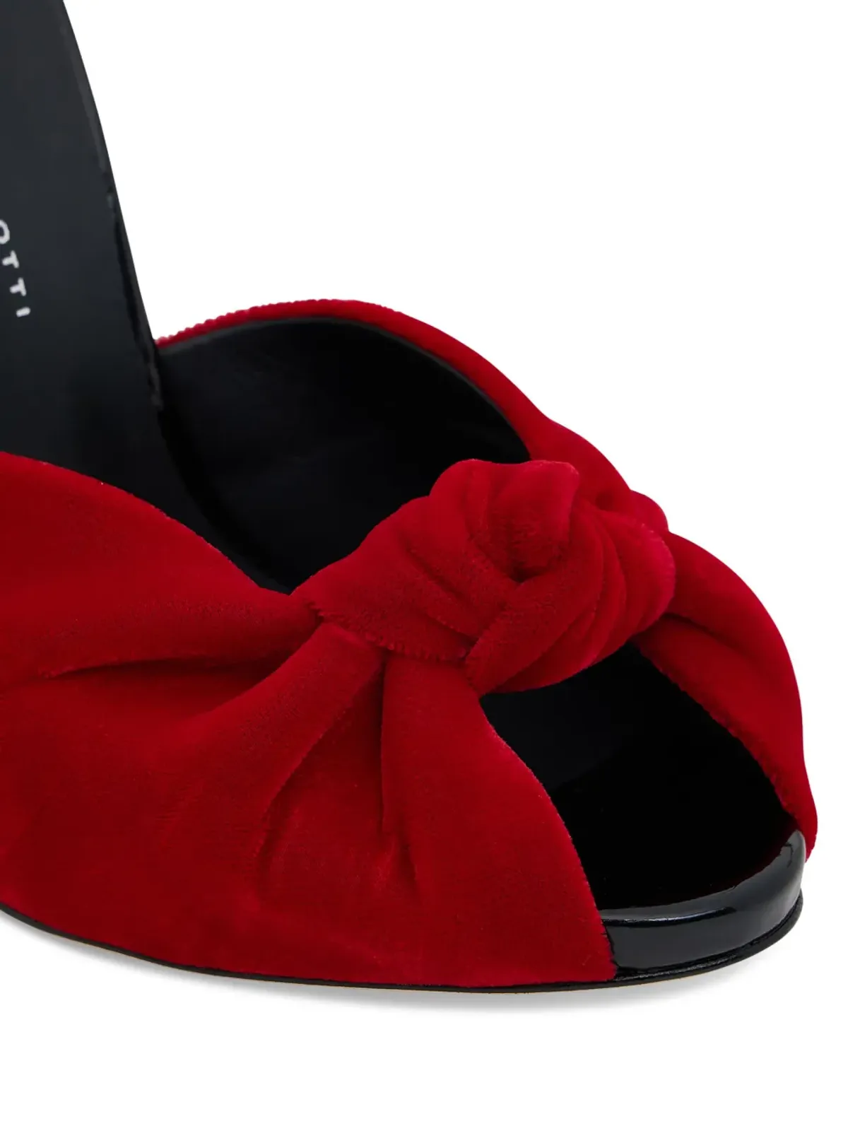 Giuseppe Zanotti ブリジット ベルベットサンダル - 画像4
