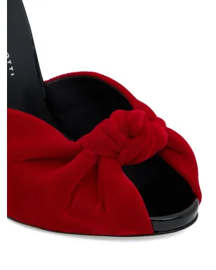 Giuseppe Zanotti ブリジット ベルベットサンダル - サムネイル4