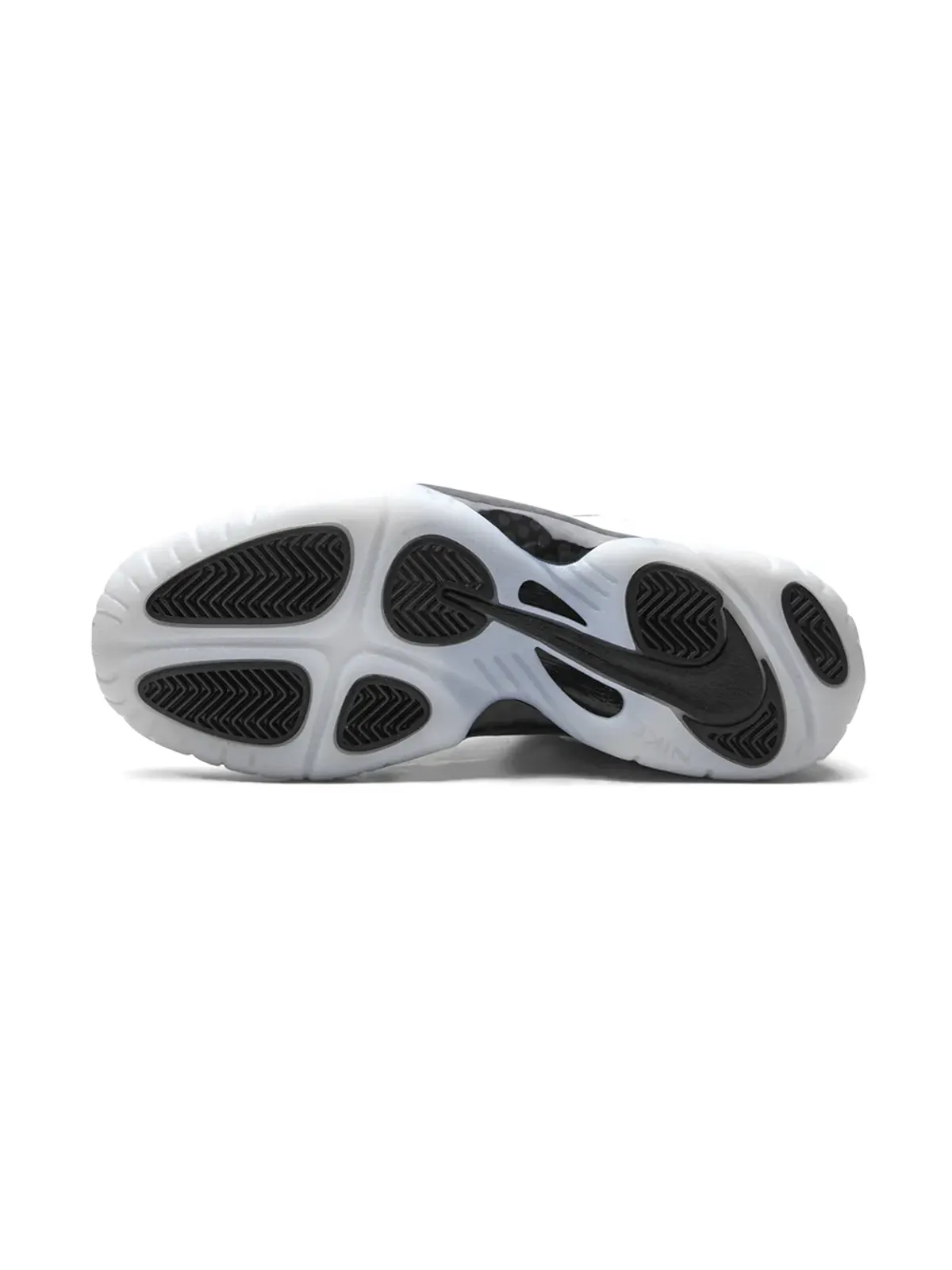 Nike Kids Little Posite One Orlando Magic Home スニーカー（ホワイト） - 画像4