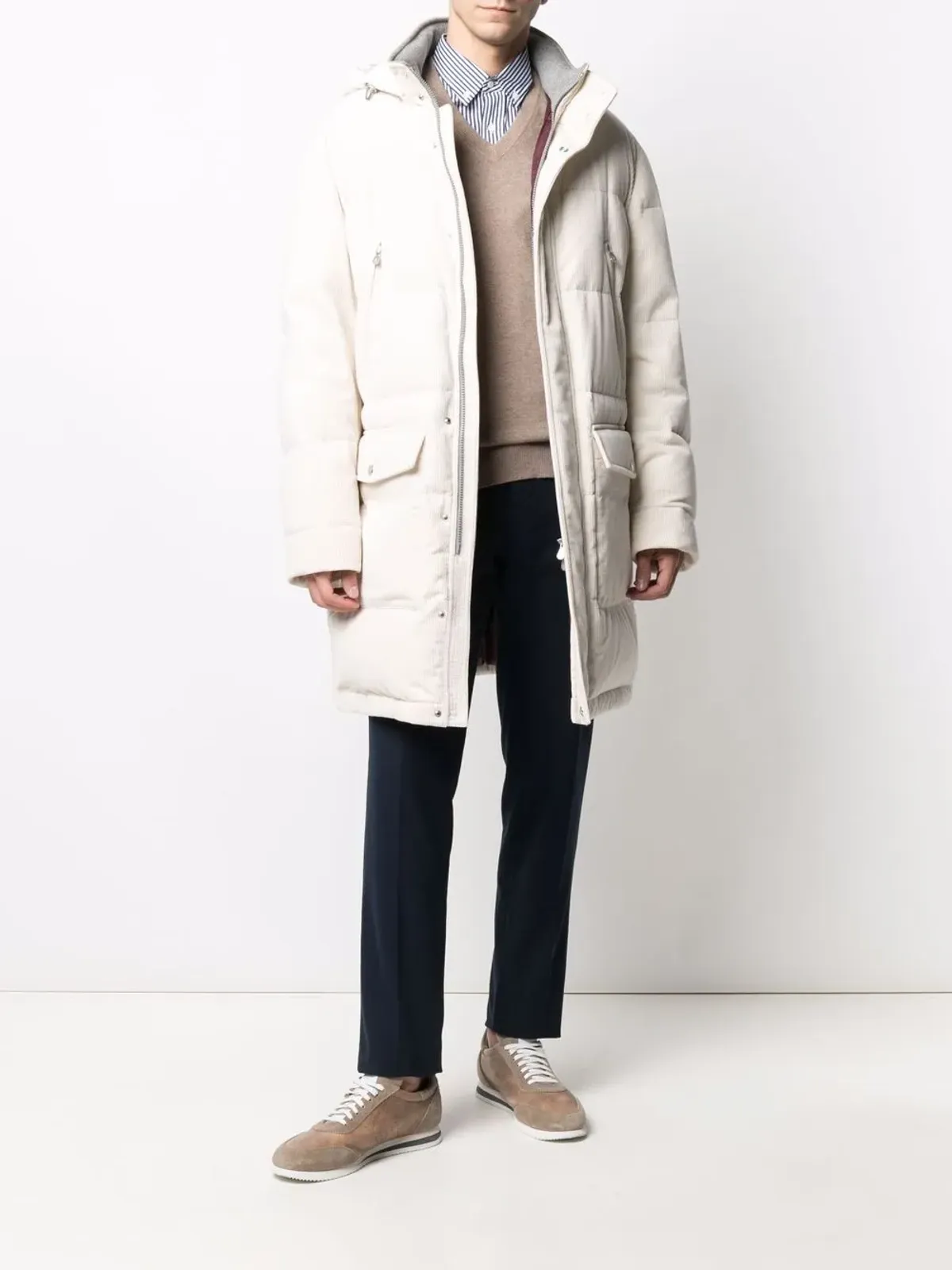 Brunello Cucinelli ミッドライズ・スリム チノパンツ - 画像2