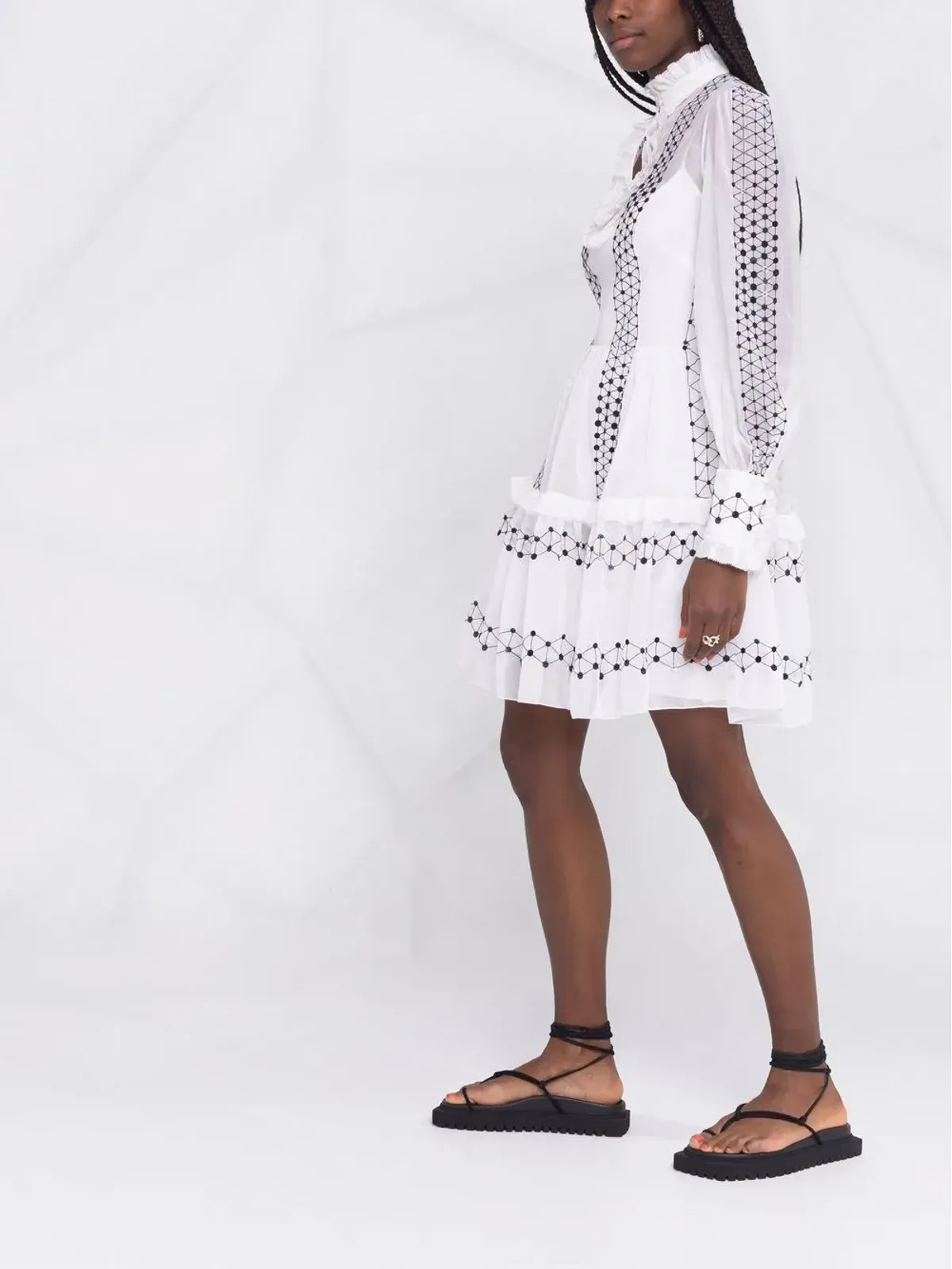 Temperley London Robin ロングスリーブ ミニドレス - 画像4