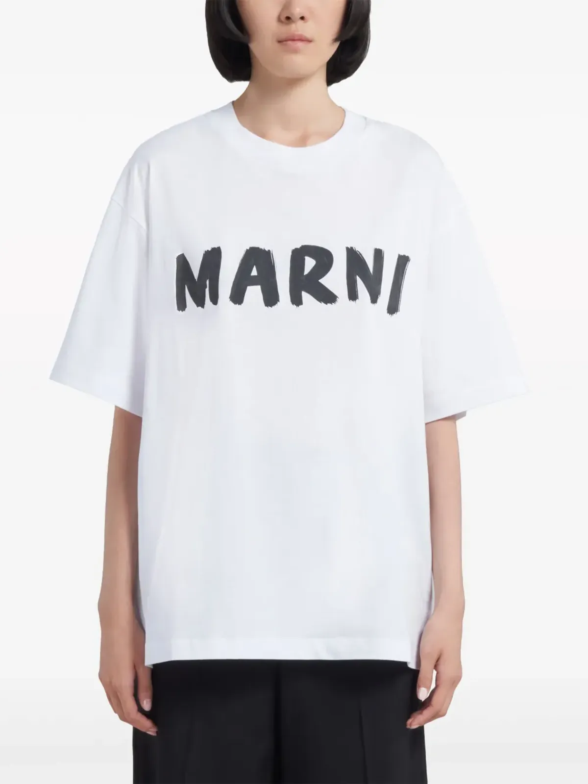 Marni ロゴプリント コットンTシャツ - 画像3