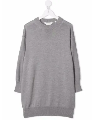 Palm Angels Kids インターシャニット ロゴドレス - サムネイル1