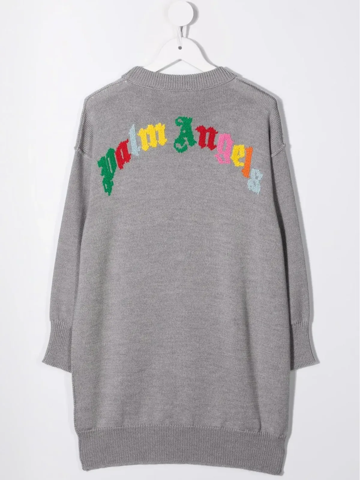 Palm Angels Kids インターシャニット ロゴドレス - 画像2