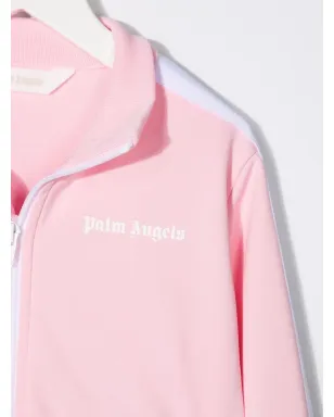 Palm Angels Kids ロゴプリントジップアップ トラックジャケット - ピンク - サムネイル3