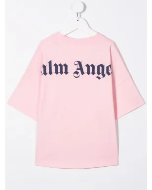 Palm Angels Kids ロゴプリントTシャツ - ピンク - サムネイル2