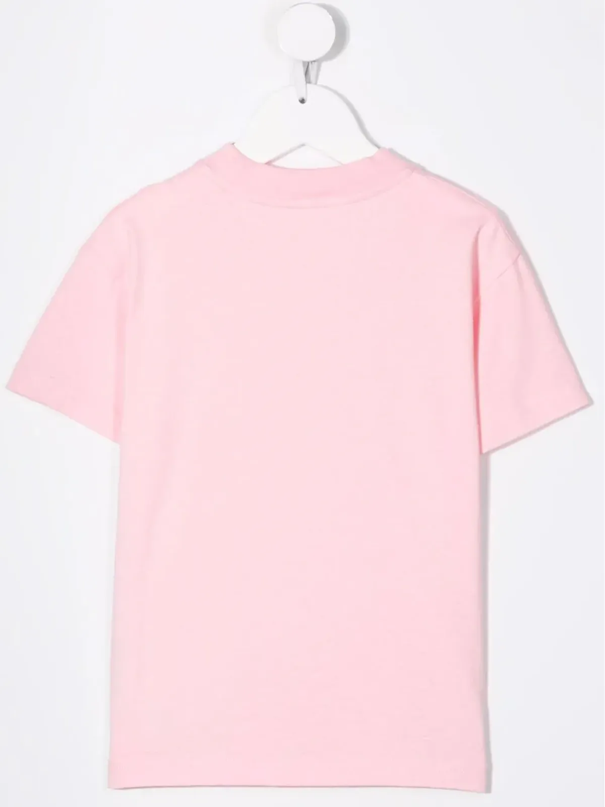 Palm Angels Kids テディベア柄ピンクのコットンTシャツ - 画像2