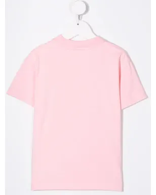 Palm Angels Kids テディベア柄ピンクのコットンTシャツ - サムネイル2