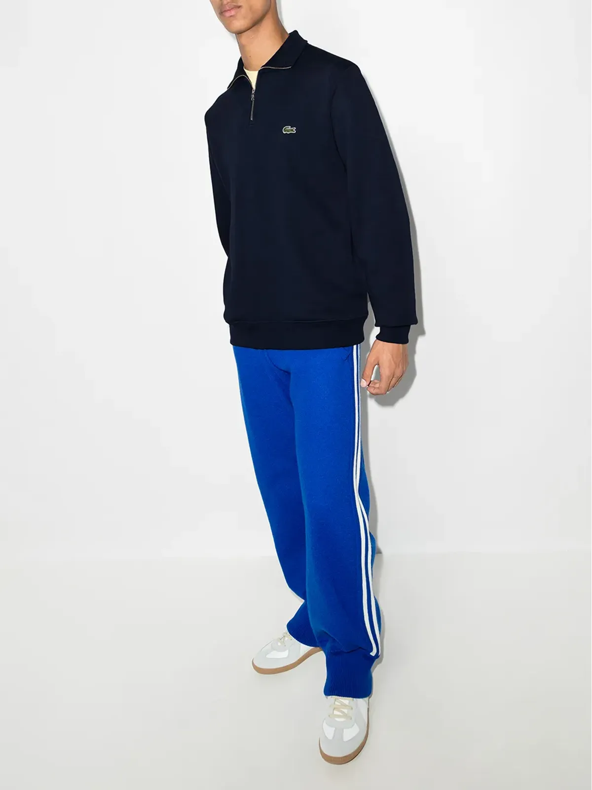 Lacoste ロゴ刺繍ハイネック スウェットシャツ - 画像5