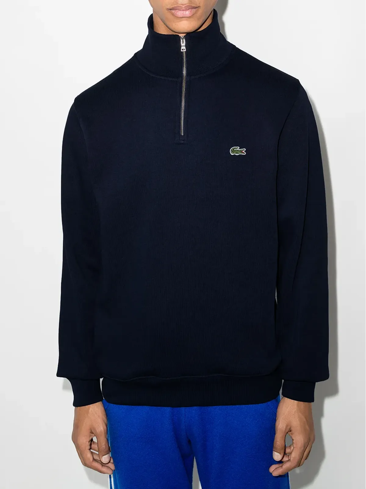Lacoste ロゴ刺繍ハイネック スウェットシャツ - 画像2