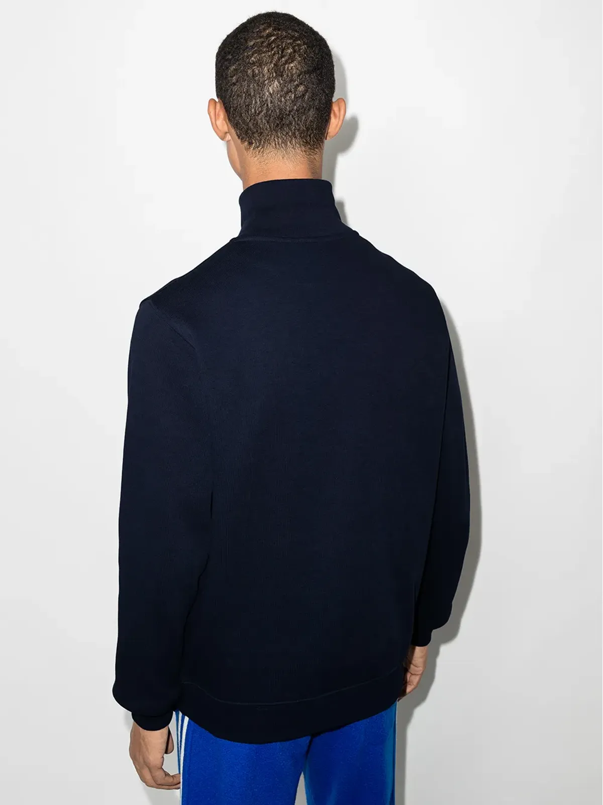 Lacoste ロゴ刺繍ハイネック スウェットシャツ - 画像3