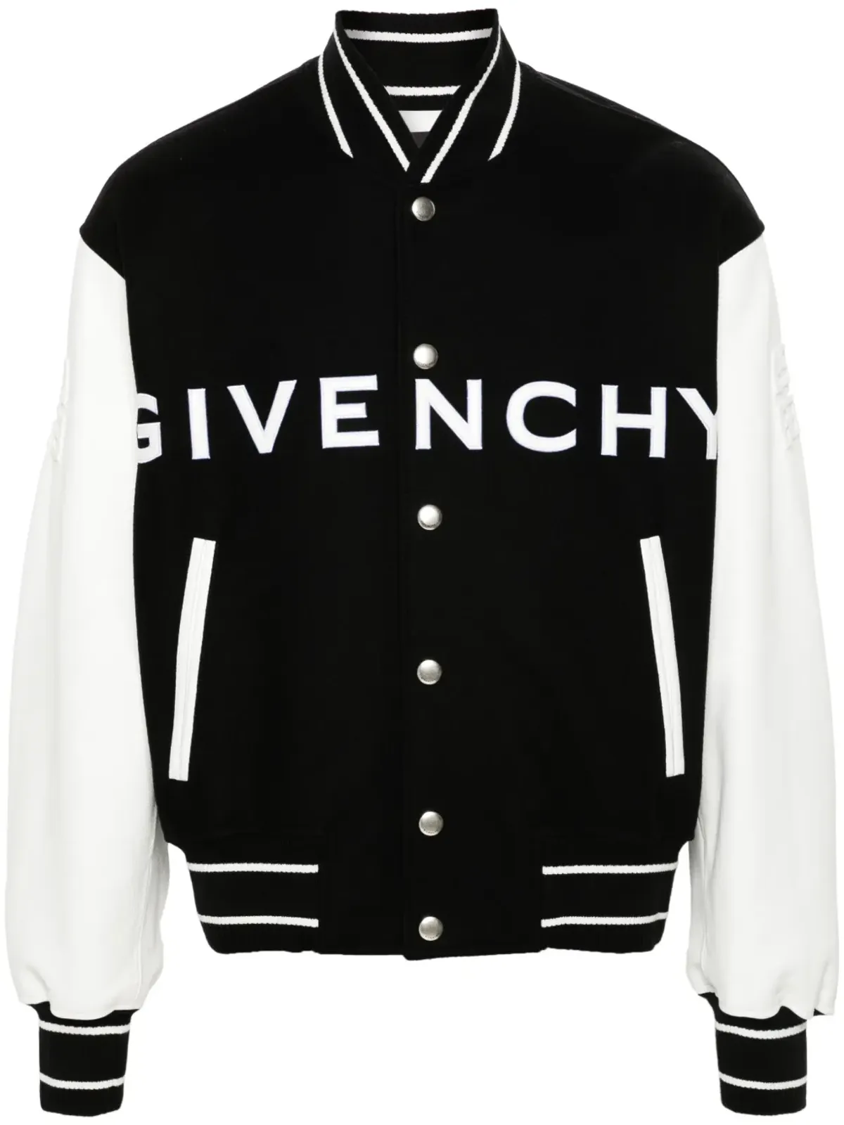 Givenchy ロゴ入りエンボス加工ボンバージャケット - 画像1