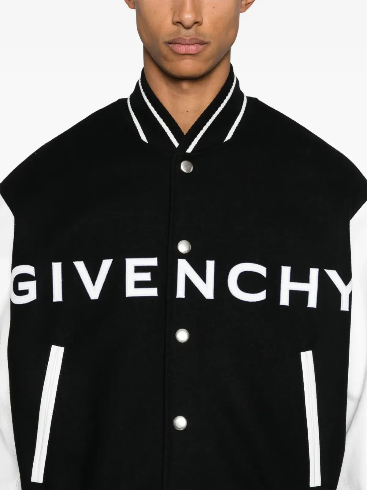 Givenchy ロゴ入りエンボス加工ボンバージャケット - 画像5