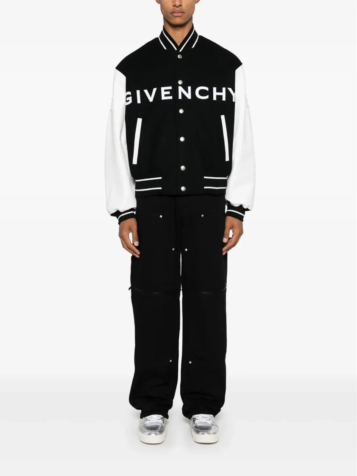 Givenchy ロゴ入りエンボス加工ボンバージャケット - 画像2