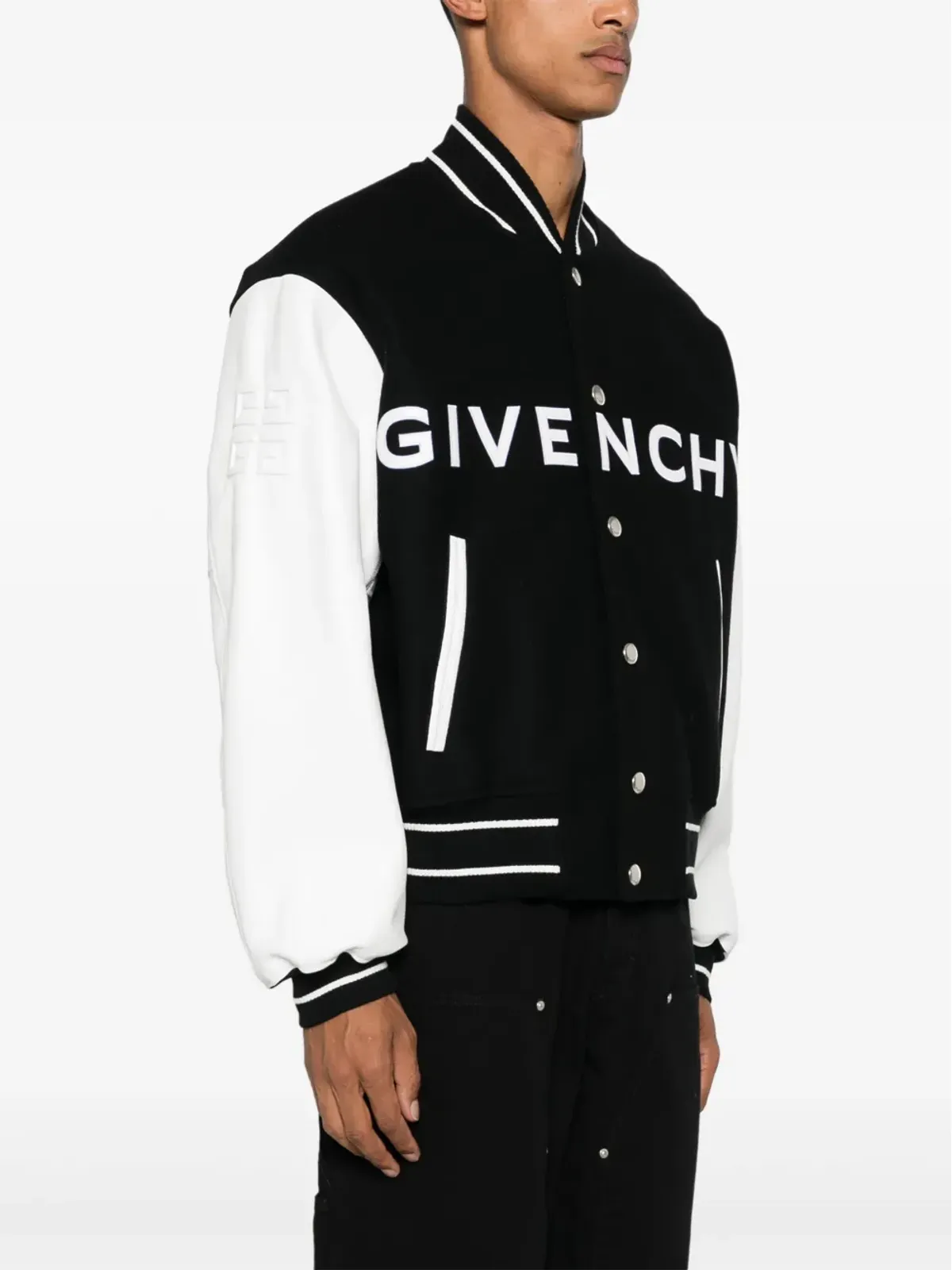 Givenchy ロゴ入りエンボス加工ボンバージャケット - 画像3