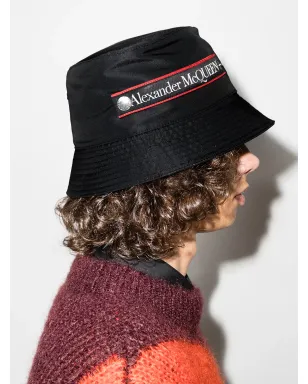 Alexander McQueen グラフィティロゴ バケットハット - ブラック - サムネイル2
