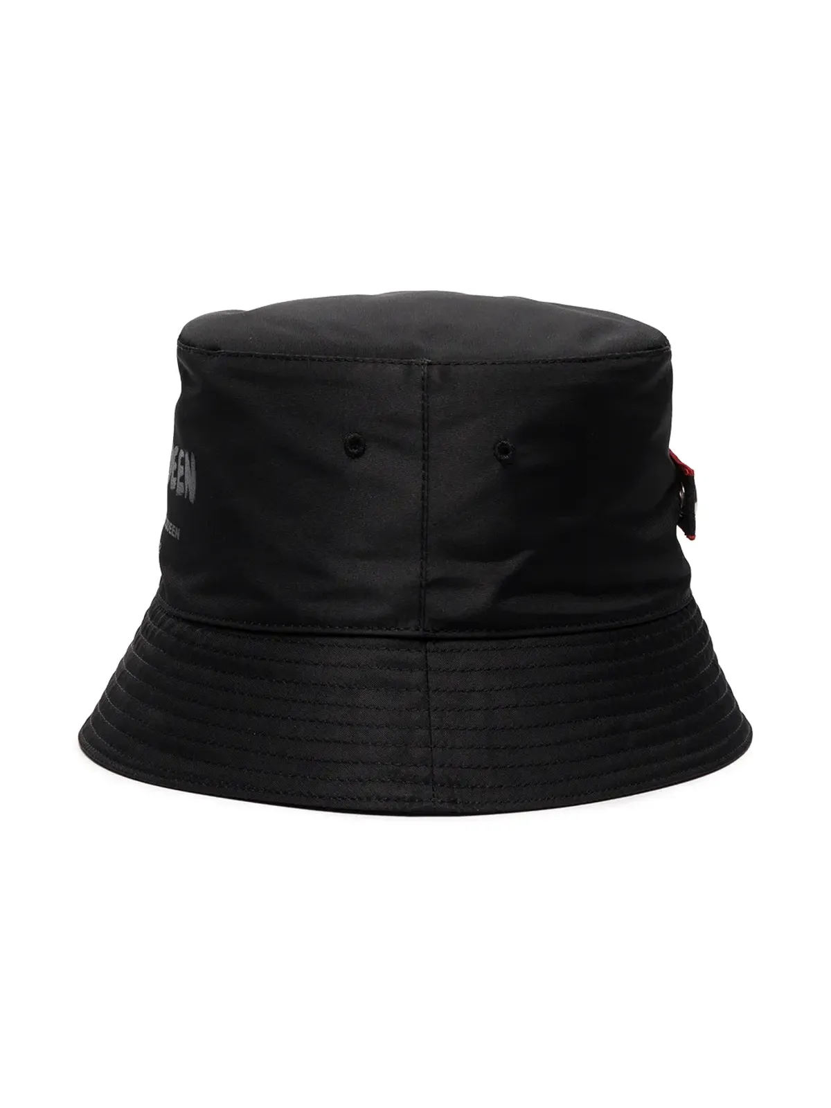 Alexander McQueen グラフィティロゴ バケットハット - ブラック - 画像4