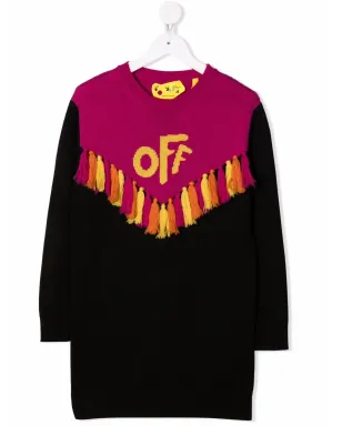 Off-White Kids タッセルディテールジャンパードレス - サムネイル1