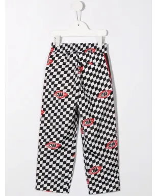 Off-White Kids チェスボード柄トラックパンツ - サムネイル2