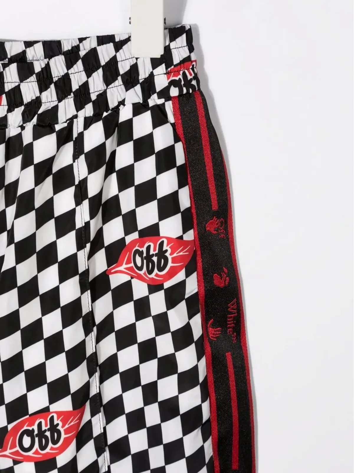 Off-White Kids チェスボード柄トラックパンツ - 画像3