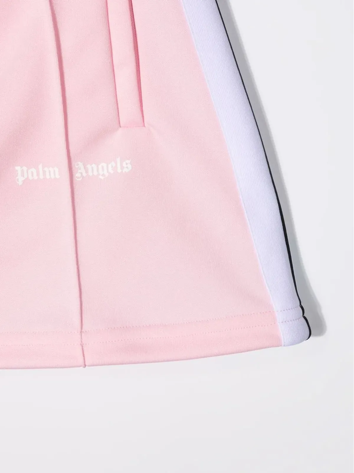 Palm Angels Kids ロゴプリント スリップオン トラックスカート - 画像3
