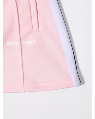Palm Angels Kids ロゴプリント スリップオン トラックスカート - サムネイル3