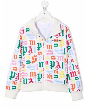 Palm Angels Kids モノグラムプリント トラックジャケット - サムネイル1
