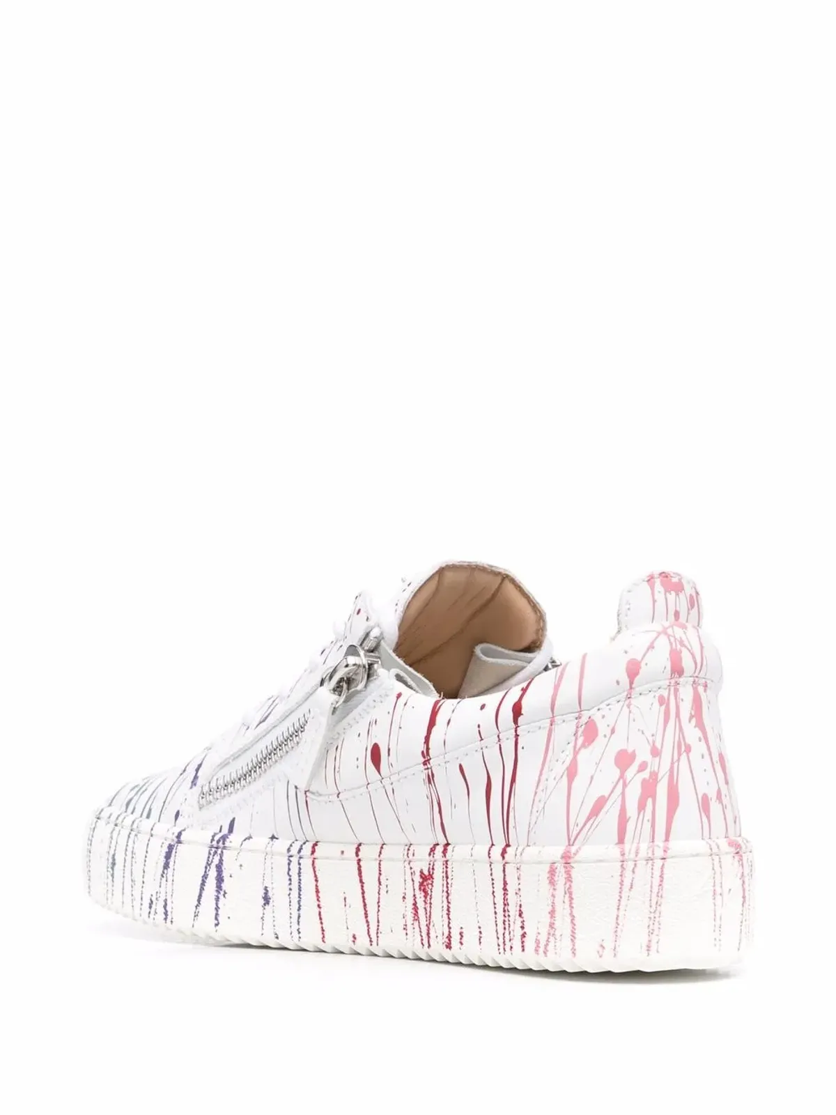 Giuseppe Zanotti フランキー ペイントスプラター スニーカー - 画像3