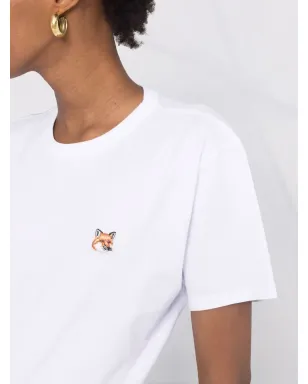 Maison Kitsuné Foxアップリケ付きコットンTシャツ - サムネイル3
