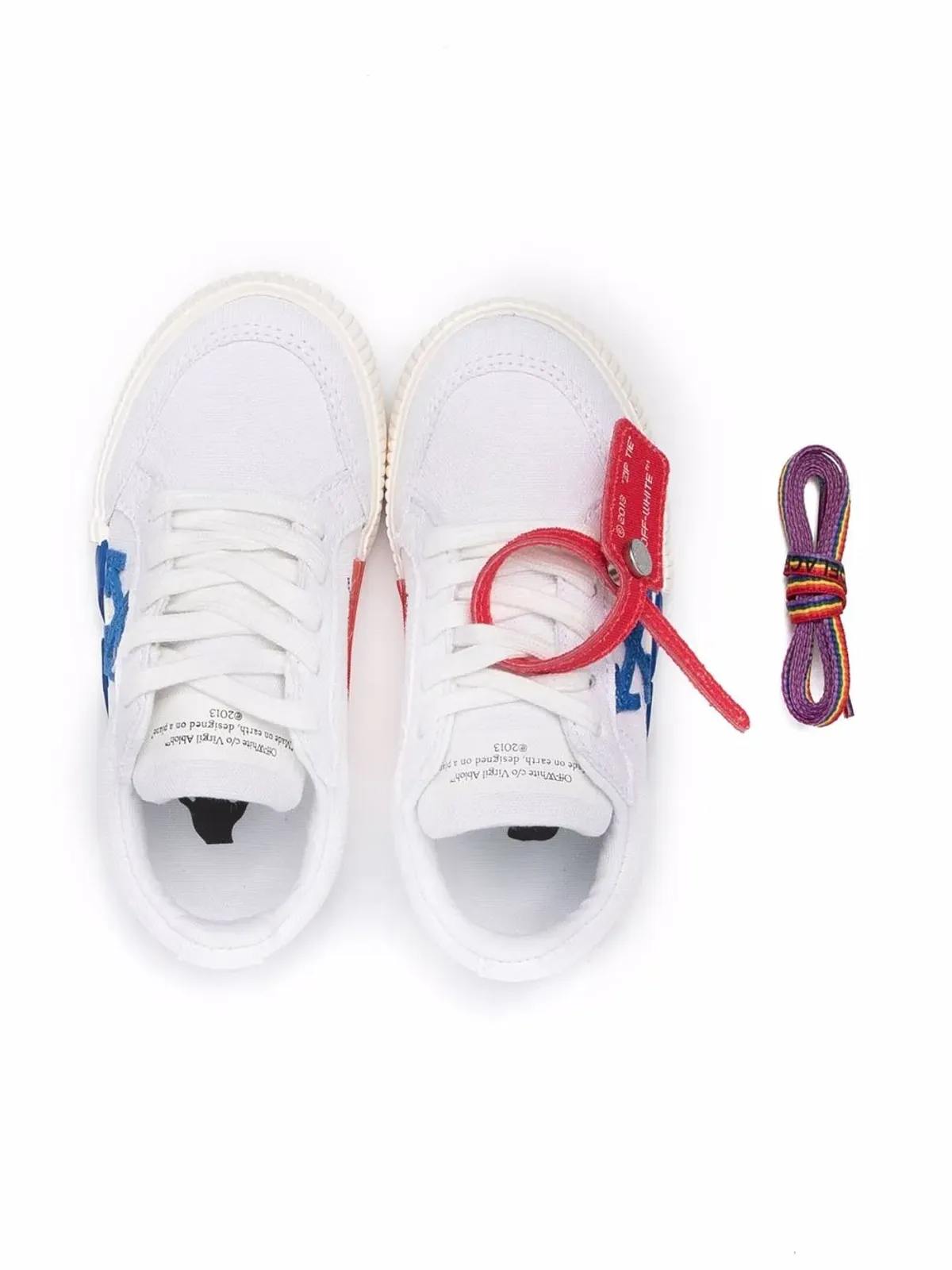 Off-White Kids バルカナイズド ローカット スニーカー - 画像3