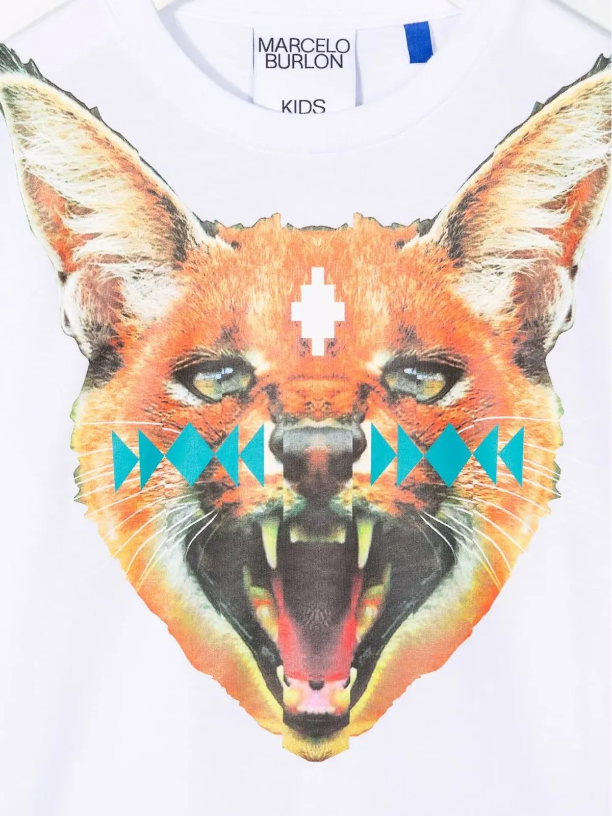 COUNTY OF MILAN KIDS カラカルプリント コットンTシャツ ホワイト - 画像3