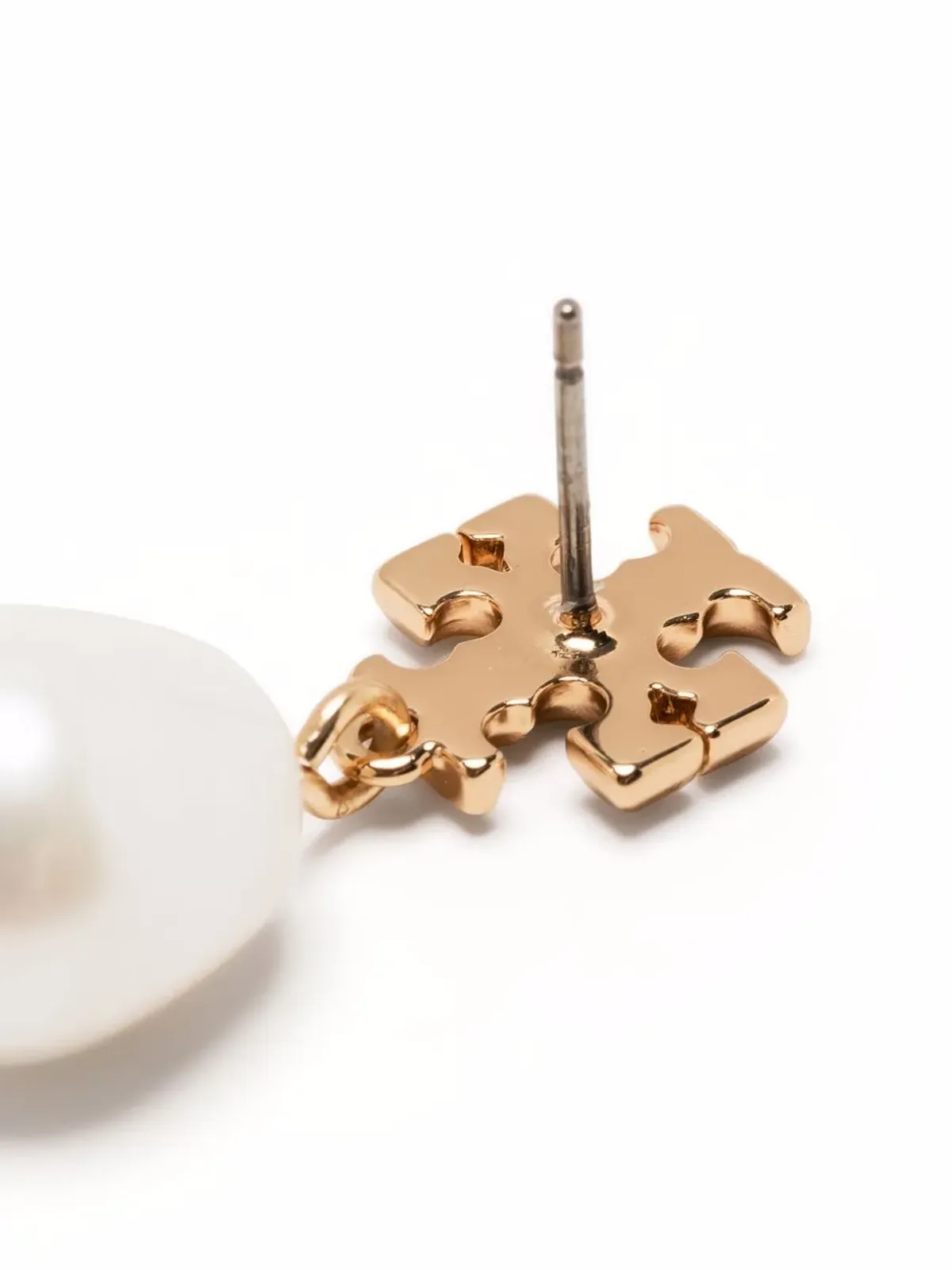 Tory Burch Kira パール ダブルフープ イヤリング - ゴールド - 画像3